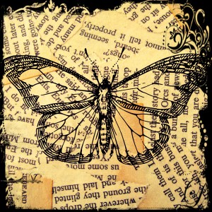 Free scrapbook "Vintage Butterfly" from Call me Victorian
