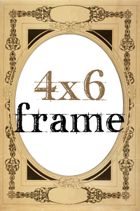 4x6 transparent frame