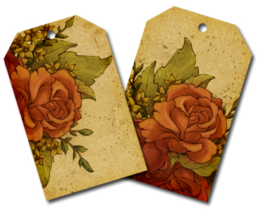 Free scrapbook "Flowr tags" from Call me Victorian