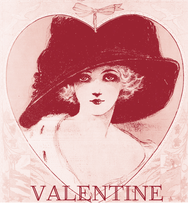 Vintage valentines day card design Royalty Free Vector Image