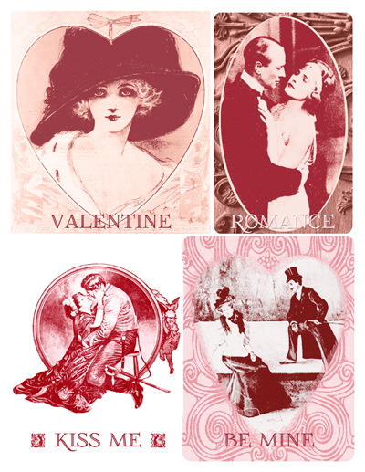 Vintage Victorian Valentine's Card Artwork / Valentine / Love