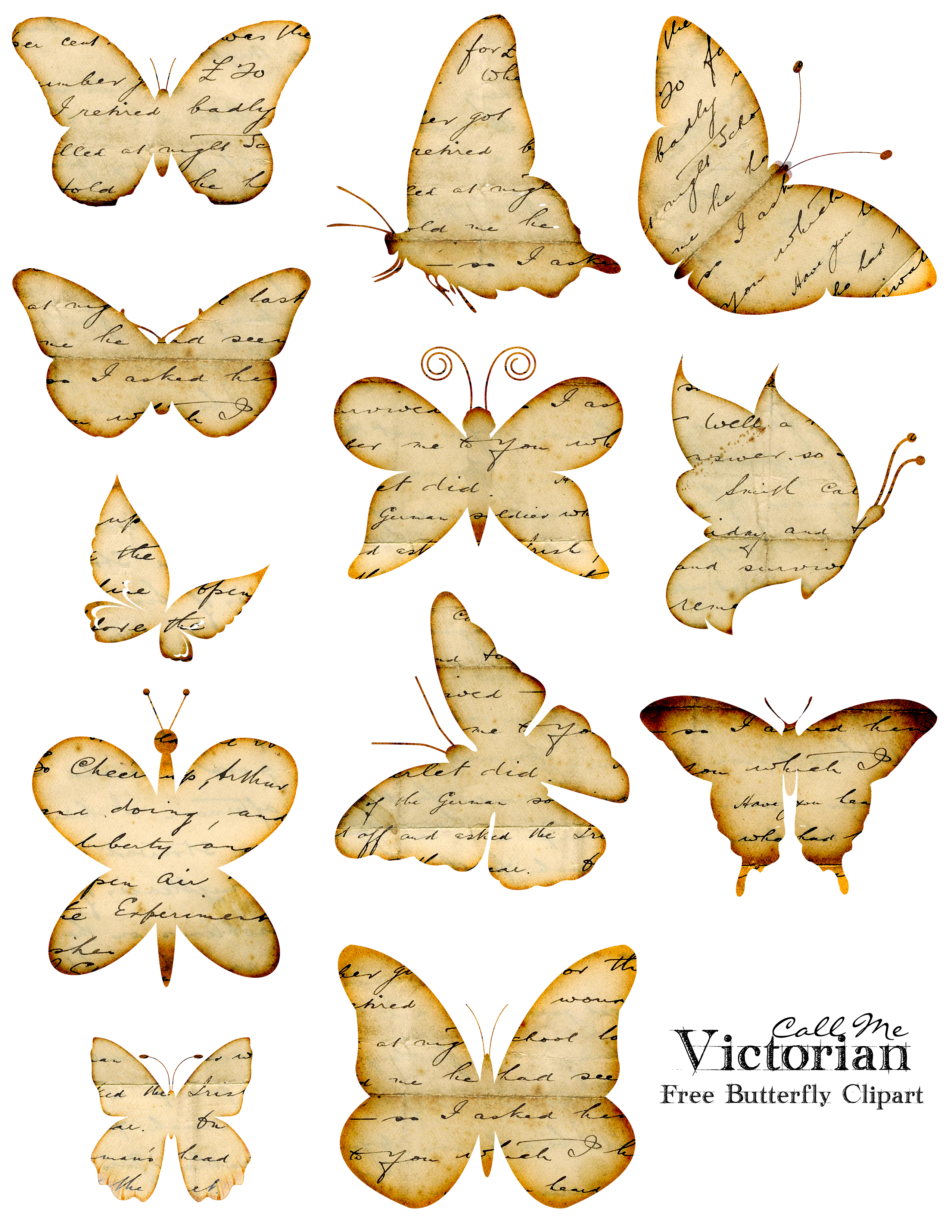free printable butterfly clip art - photo #24