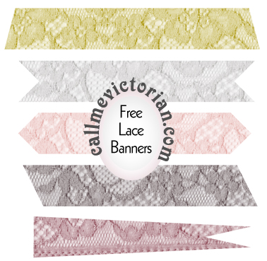 free blog graphics lace banner clipart