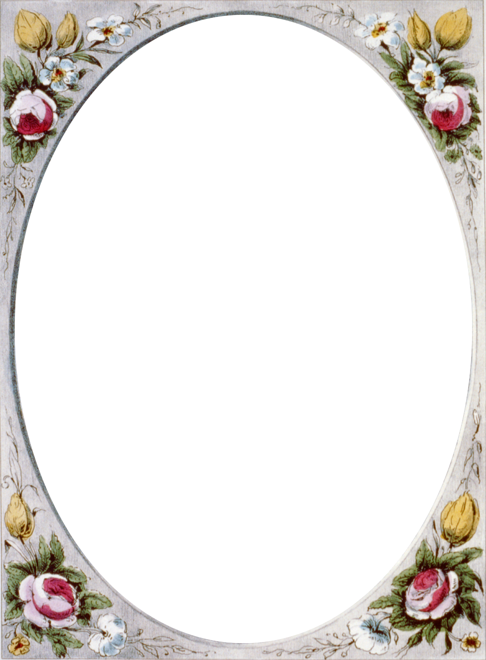 Floral Vintage Border Frame | Call Me Victorian