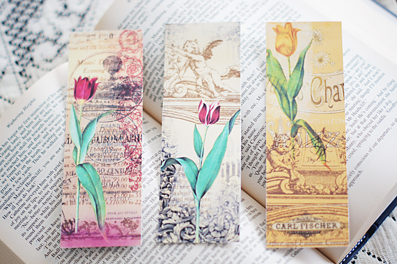 Printable Flower Bookmarks