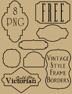 Free Blog Backgrounds on Free Set Of 8 Frame Borders That Are In Png Format With A Transparent