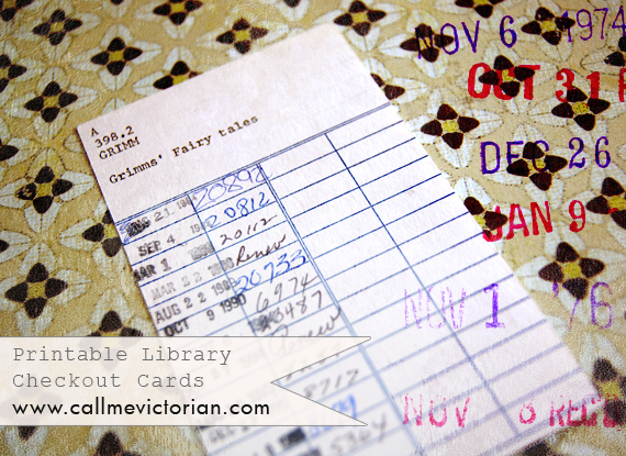 printable library card