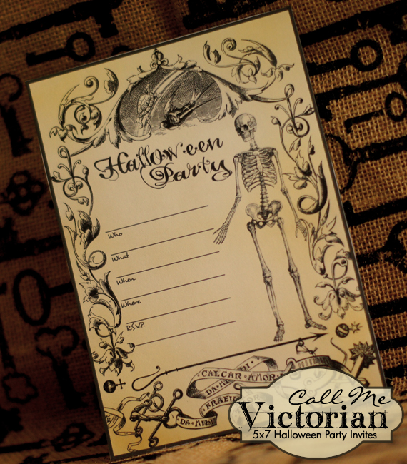 Free Printable Halloween Party Invitations Call Me Victorian