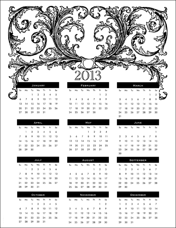 Labor Day 2013 Calendar