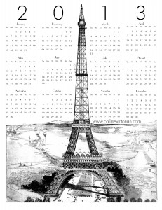 paris 2013 calendar