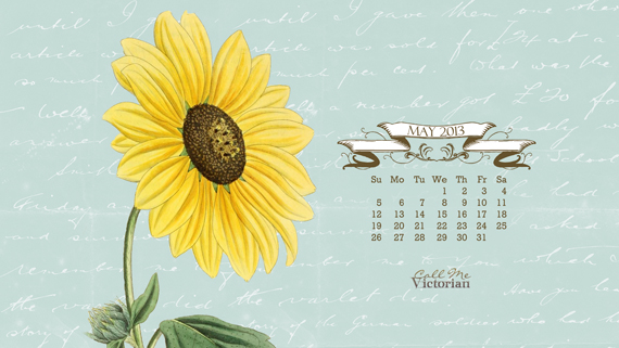 May 2013 Desktop Calendar Wallpaper