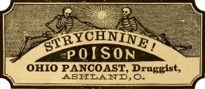 vintage poison labels