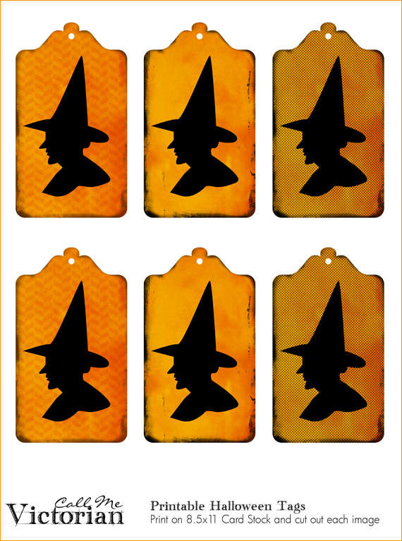 witch tag printable