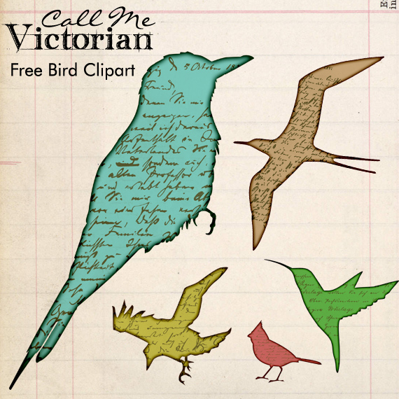 vintage bird clipart