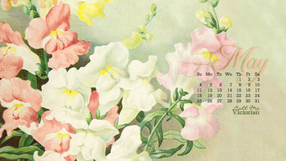 May 2014 Desktop Calendar Wallpaper