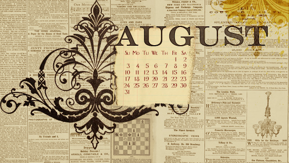 August 2014 Desktop Calendar Wallpaper
