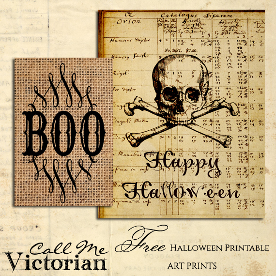 Free Halloween Printable Art Print Call Me Victorian