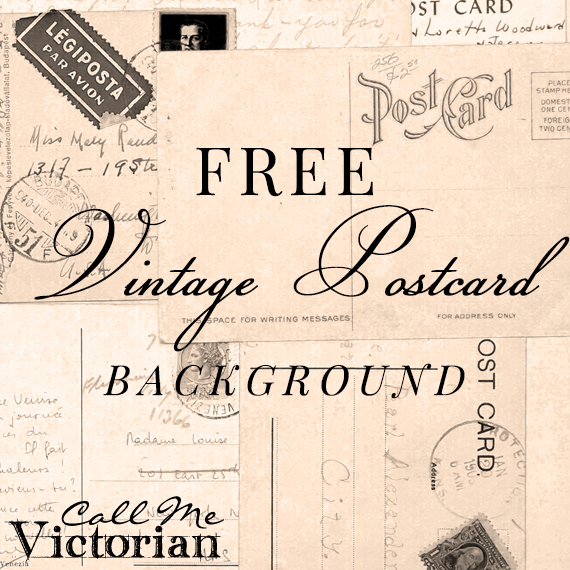 free vintage postcard background