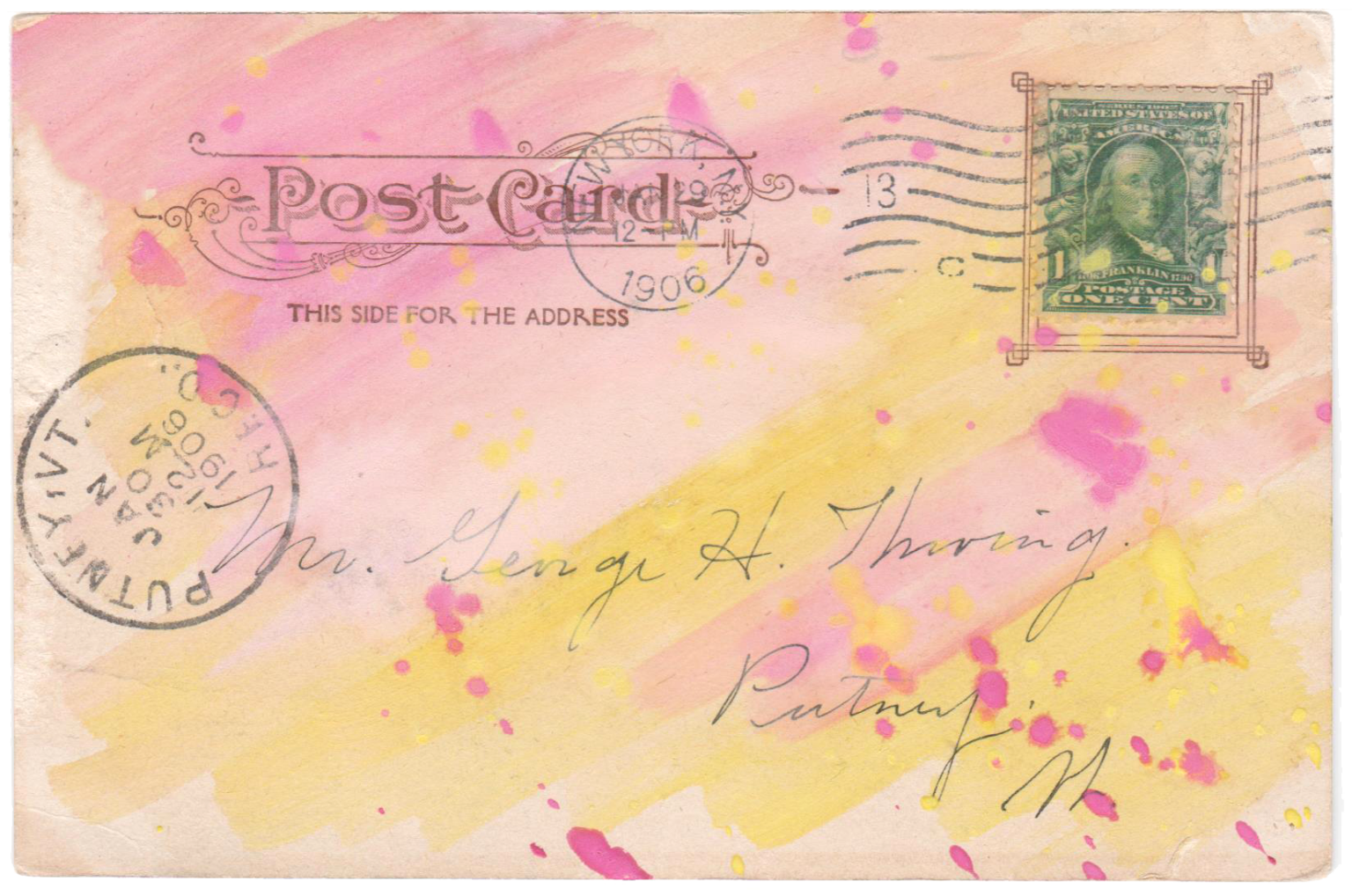 Watercolor Postcard Back Call Me Victorian watercolor-postcard-back-call-me-victorian