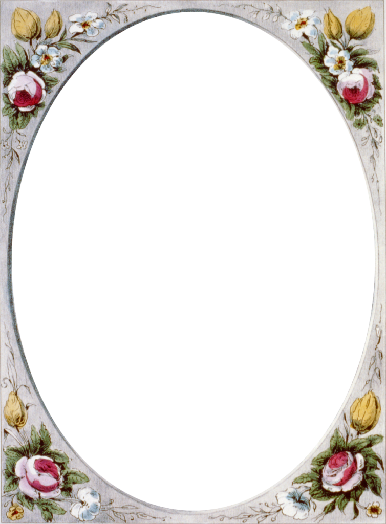 Floral Vintage Border Frame Call Me Victorian