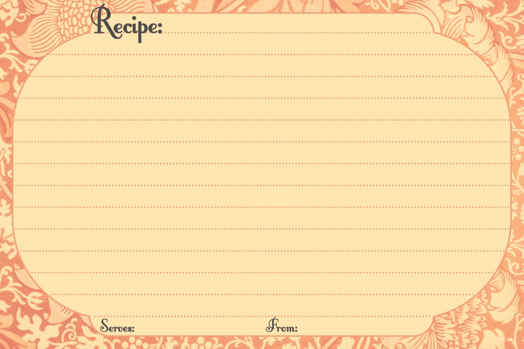 Free Printable Recipe Note Cards