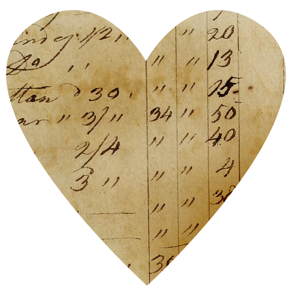 Vintage Ledger Paper Hearts | Call Me Victorian